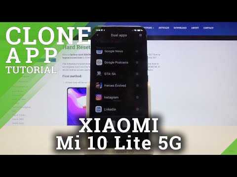 How to Create Dual Apps in Xiaomi Mi 10 Lite 5G - Clone Applications