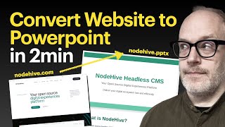 Use Claude to generate presentations from websites - a quick demo
