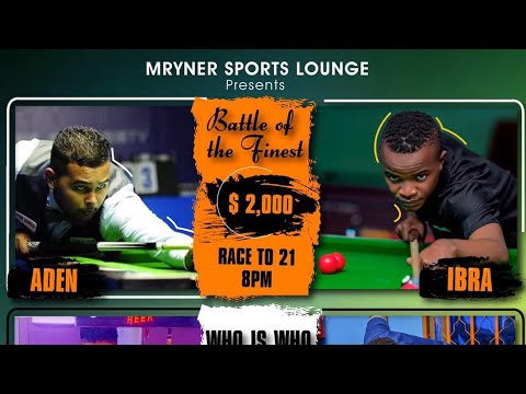 IBRA SEJJEMBA VS ADEN JOSEPH:( RACE TO 21 FOR USD 2000 POT)