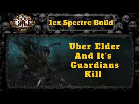 Path of Exile [3.8] Uber Elder and It's Guardians Kill, 1ex Budget Gear!