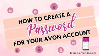 How to create a password for your Avon account