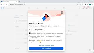 How to Lock Facebook Profile Laptop/PC (2023)