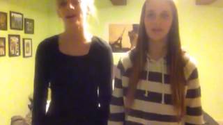 Aubrey and Jordyn singing "Call Your Girlfriend"