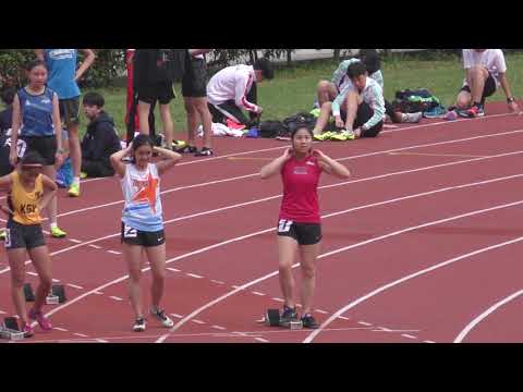 2019-2-27 Inter School Athletics Competition 2018-2019 Day 1 - Girls A Grade 100m Heat 2