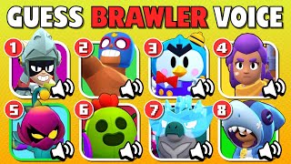 Guess The Brawler by Voice and Unlock Sound #2 | Brawl Stars Quiz 💛