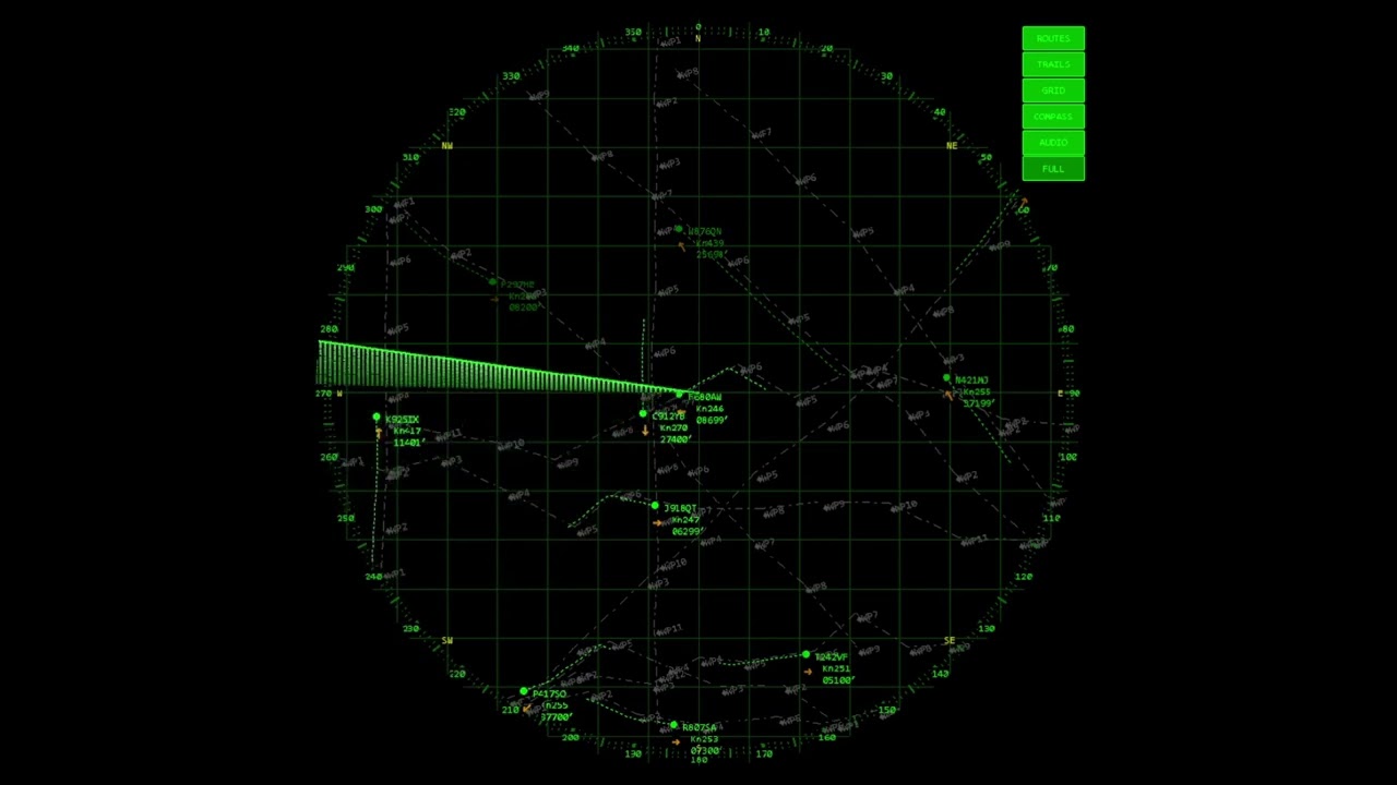 Radar screensaver - 5 minutes full screen long run