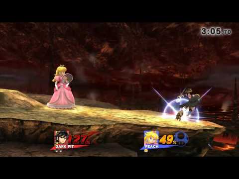 Super Smash Bros Wii U - Dark Pit (Lucio) vs Peach (Mara)