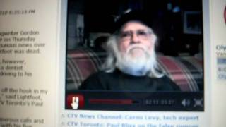 Ronnie Hawkins talks of phone call telling him Gordon Lightfoot had died-Feb.18,2010