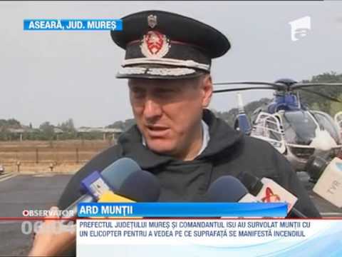 UPDATE Incendiile din muntii Calimani si Gurghiului nu au fost stinse inca