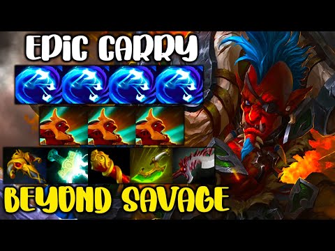INTENE CARRY TROLL WARLORD - BEYOND SAVAGE - BEST TEAM FIGHT - DOTA 2 GAMEPLAY