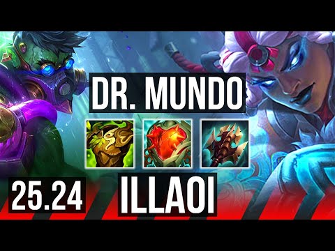DR. MUNDO vs ILLAOI (TOP) | Perfect KDA: 10/0/5 | EUW Diamond | 25.24