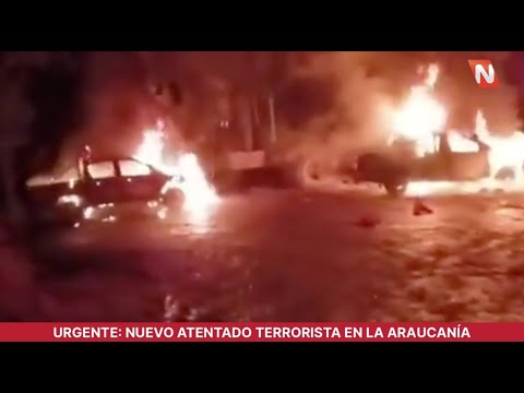 URGENTE: Nuevo Atentado Terrorista en La Araucanía: Quemaron maquinaria y pidieron libertad a presos