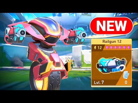 New Weapon Railgun 12 - Killshot - Mech Arena
