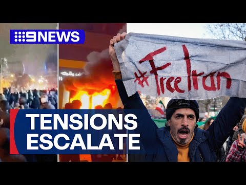 Mass demonstrations in Iran escalate | 9 News Australia