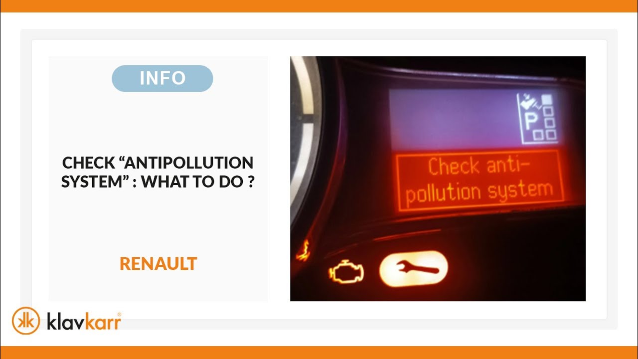 [INFO] Check Anti-Pollution System Message – RENAULT