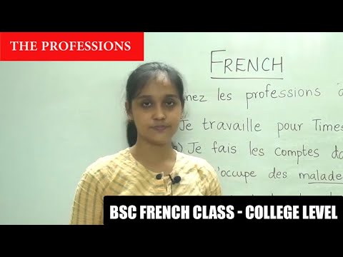 BSc French Class Part - 13 |  Adjective & The profession | College level