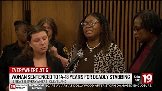 Sentencing for Cleveland woman who stabbed a man to death