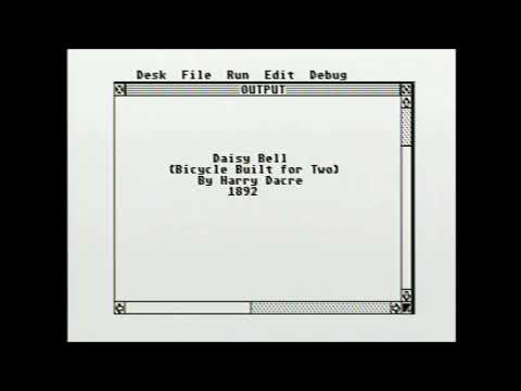 Daisy Bell (Bicycle Built for Two) - ST BASIC - Atari ST