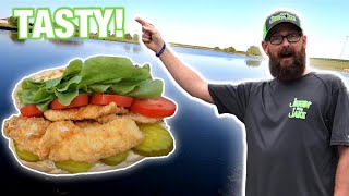 BIG Summer Bluegill CATCH & COOK (Backyard Cooking)