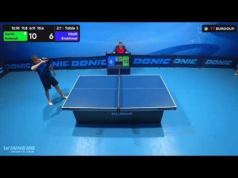 19:40 Serhii Kalenyk - Vitalii Krokhmal 07.09.2023 TT Euro.Cup Ukraine Master. TABLE 3
