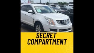 CADILLAC SRX SECRET COMPARTMENT ALSO HOW TO WORK VALET MODE PART 2 OF 2