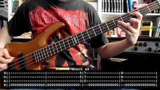 MANOWAR - Number 1 (bass cover w/ Tabs)