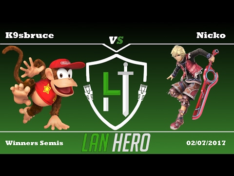 LAN Hero Tuesday #14 K9sbruce (Diddy Kong) Vs Nicko (Shulk) - Winners Semis