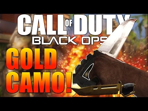 Black Ops 3 "Gold Camo Bowie Knife" (Multiplayer Gameplay)