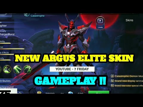 Argus new elite skin - Catastrophe gameplay | mobile legends