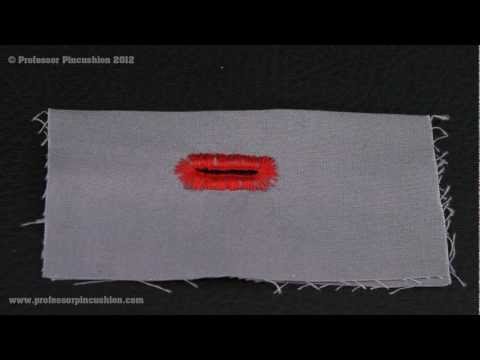 How To Make A Buttonhole Hand Stitch