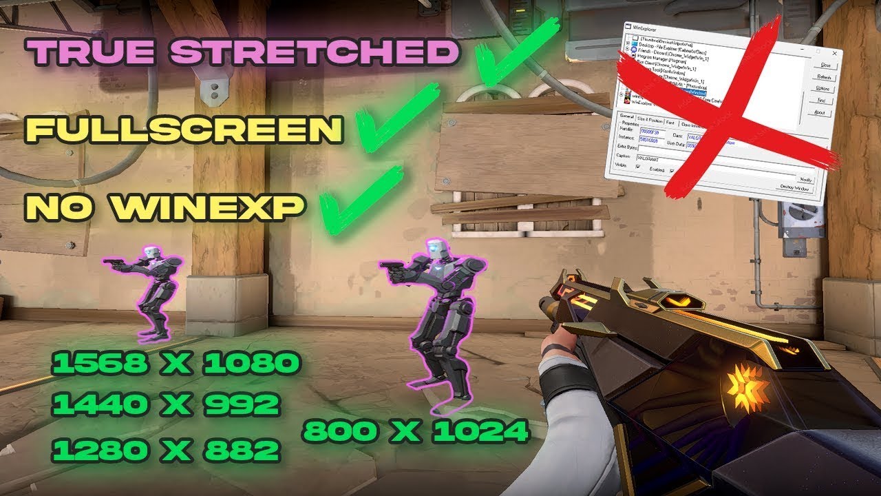 Valorant 2025 gameplay with stretched resolution.