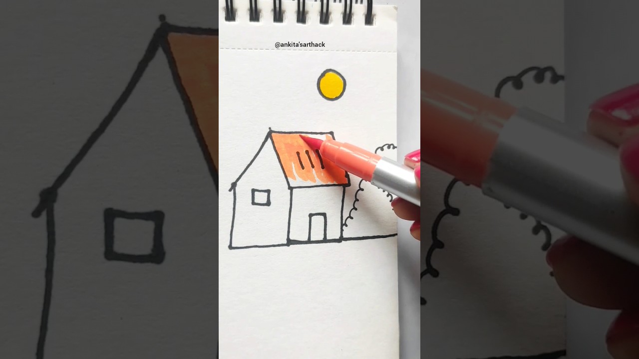 Color the House 🏠🤯🎨 | #shorts #house #youtuber