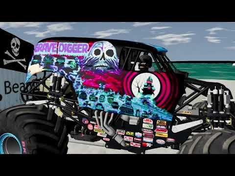 GRAVE DIGGER NITRO NEON | Monster Jam Freestyle