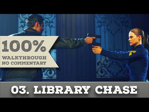 Quantum Break Walkthrough part 3 LIBRARY CHASE (Hard, All Collectibles)
