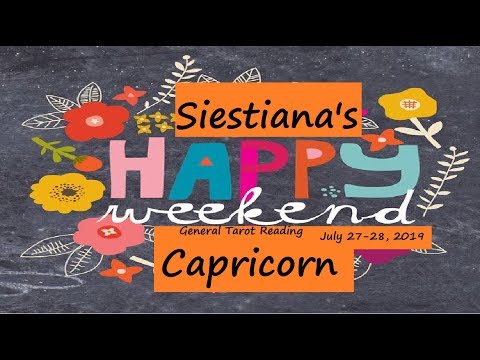 Capricorn   July 27-28 Weekend Tarot Card Reading - Trouble at Home