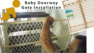 How to install Evenflo Baby Doorway Gate DIY