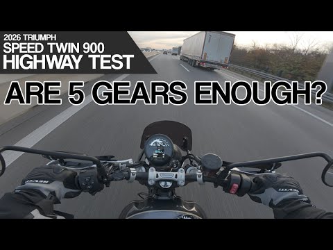 2026 Triumph Speed Twin 900 // Highway Test // Are 5 Gears enough for the German Autobahn?