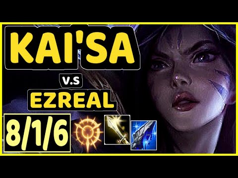 PAPRYZE (KAI'SA) vs EZREAL - 8/1/6 KDA BOTTOM ADC CHALLENGER GAMEPLAY - OC