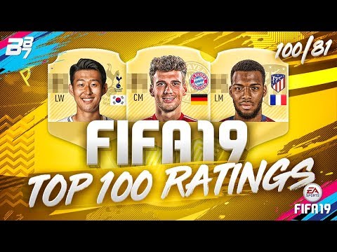 FIFA 19 | TOP 100 BEST PLAYERS RATING PREDICTION! | W/ GORETZKA AND SON! 100-81 Video