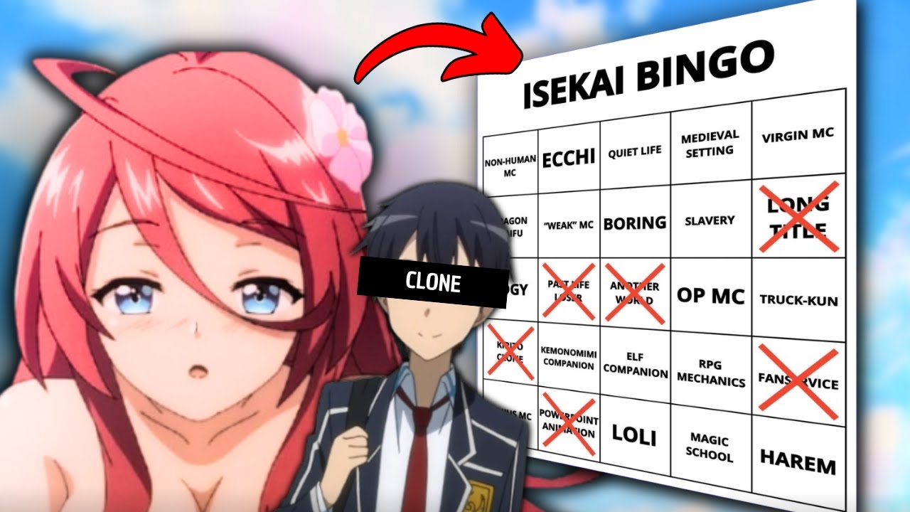 I made the ULTIMATE Isekai Anime Bingo