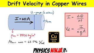 How to Calculate Drift Velocity in Copper Wires