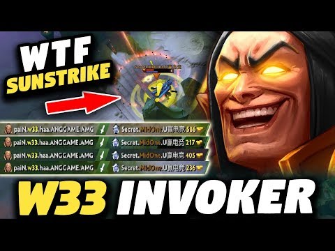 W33 Invoker DESTROYED MIDONE Drow Ranger - TEAM SECRET vs PAIN GAMING - Day 2 The International 2018