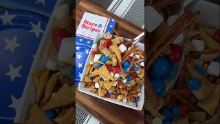 Easy Red, White & Blue Snack Mix - Patriotic 4th of July Recipe!