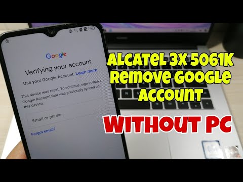 Alcatel 3X (2020) 5061K. Remove google account, Bypass FRP. Without PC!!!