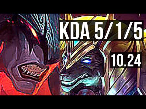 AATROX vs NASUS (TOP) | 1.9M mastery, 5/1/5, 400+ games | NA Master | v10.24