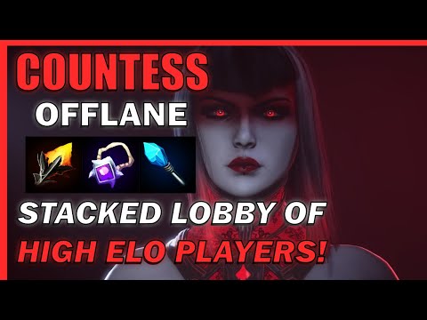 Going against a 5 STACK TEAM of the HIGHEST ELO PLAYERS! - Predecessor Countess Offlane Gameplay