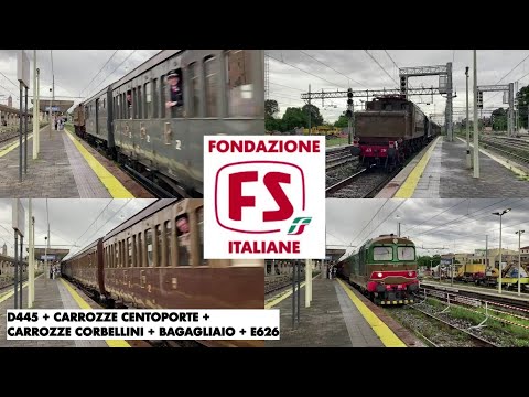 Treno storico Chiavenna - Milano Centrale a MONZA e in transito a MONZA SOBBORGHI!