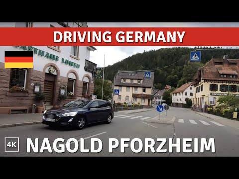 Driving in Europe / Germany 🇩🇪 Büchenbronn | Nagold | Pforzheim [4K]