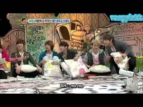 [ENG/CUT] 120423 Minho:"Can we sit on audience area?"