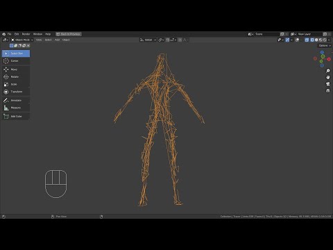 Blender Tutorial - Wired humanoid